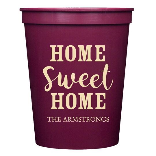 Home Sweet Home Stadium Cups
